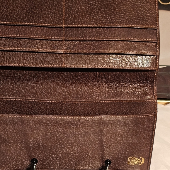Vintage Gucci GG PVC Leather Bifold Long Wallet - COA - Picture 6 of 12
